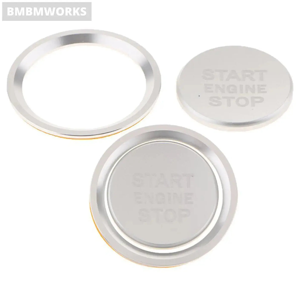 2Pcs Aluminum Engine Start Stop Button Covers Audi A6 A7 C7 2011-2017