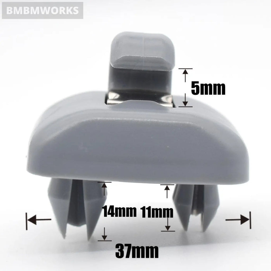 2Pcs Audi A1 A3 A4 A5 Q3 Q5 S3 S4 S5 Tt Allroad Gray Sun Visor Holders Clips