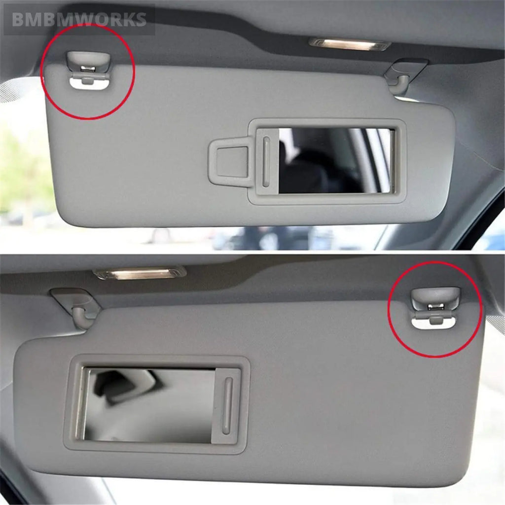 2Pcs Audi A1 A3 A4 A5 Q3 Q5 S3 S4 S5 Tt Allroad Gray Sun Visor Holders Clips