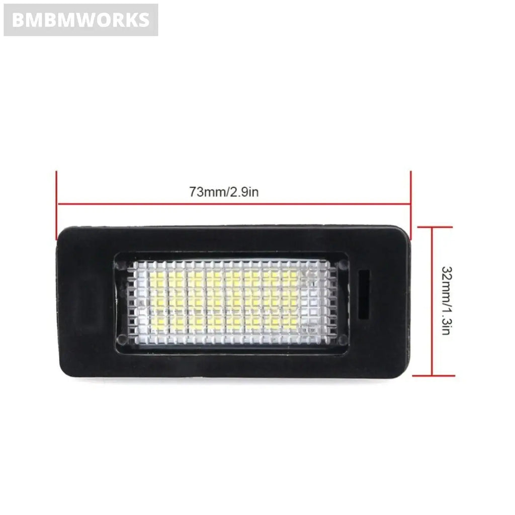 2Pcs Bmw E90 E91 E92 E61 E60 E70 E71 E39 Led Number License Plate Light No Error