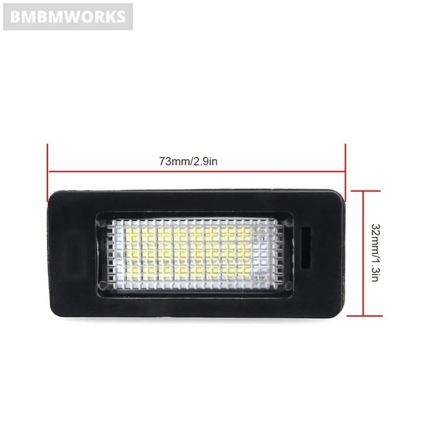 2Pcs Bmw E90 E91 E92 E61 E60 E70 E71 E39 Led Number License Plate Light No Error