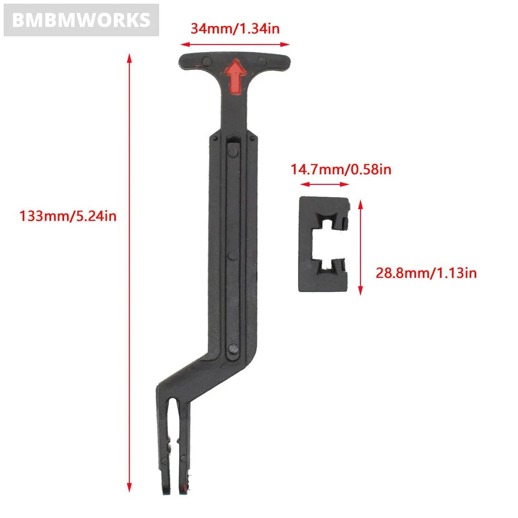 2Pcs Bonnet Hood Release Rod Lock Latch Handle Volkswagen Vw Passat 3B0823593