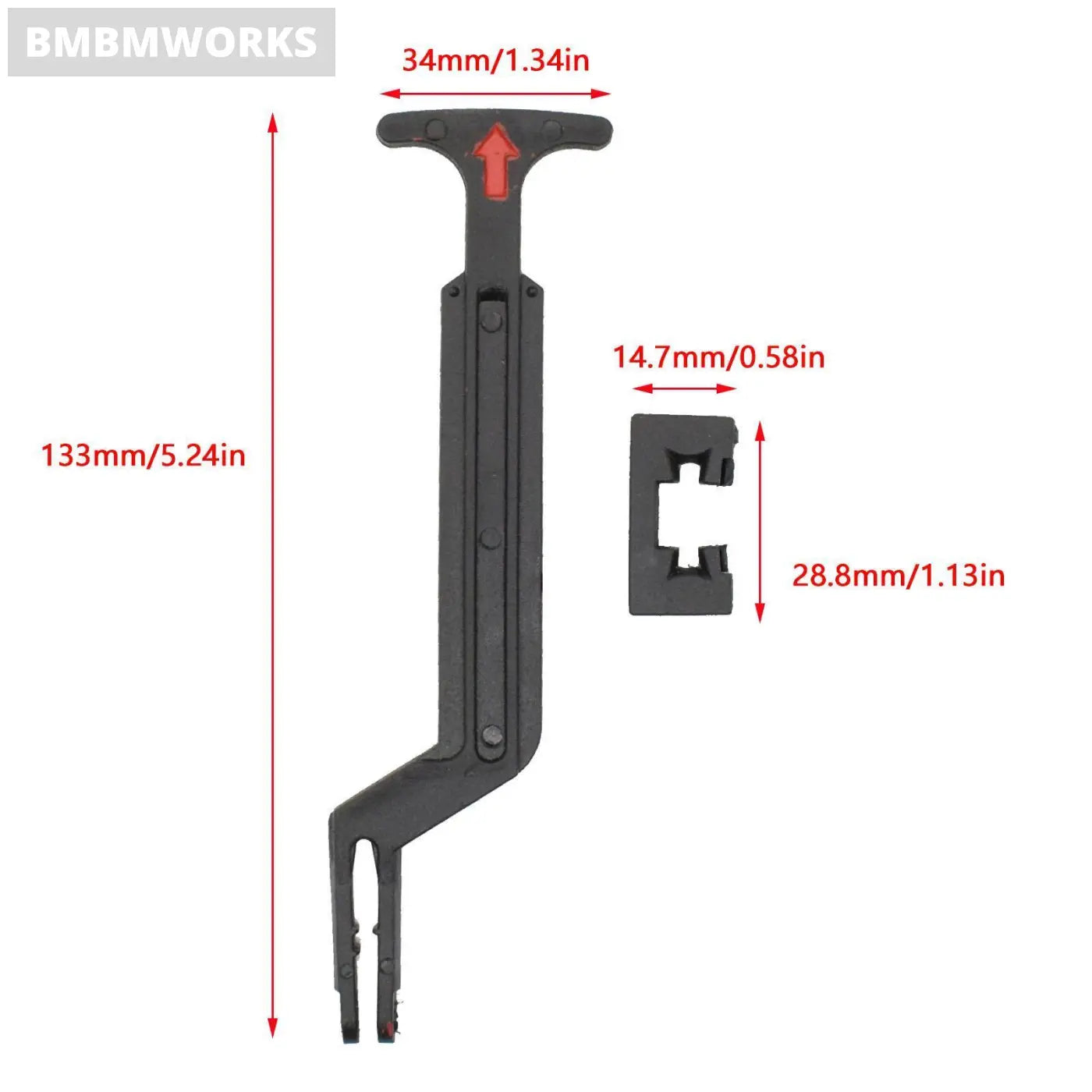 2Pcs Bonnet Hood Release Rod Lock Latch Handle Volkswagen Vw Passat 3B0823593