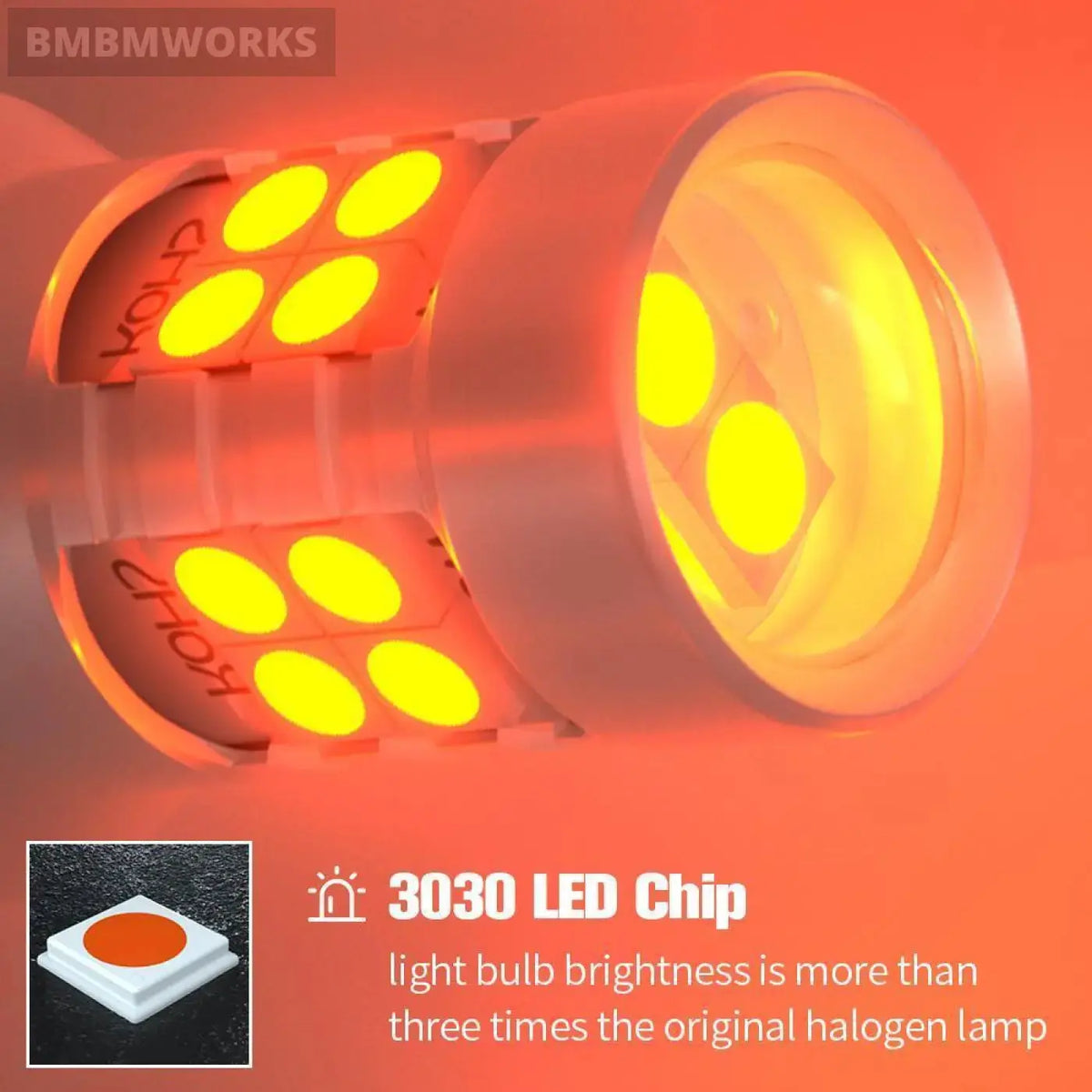 2Pcs Brake Light Bulb Accessories Mitsubishi L200 2015 2016 2017