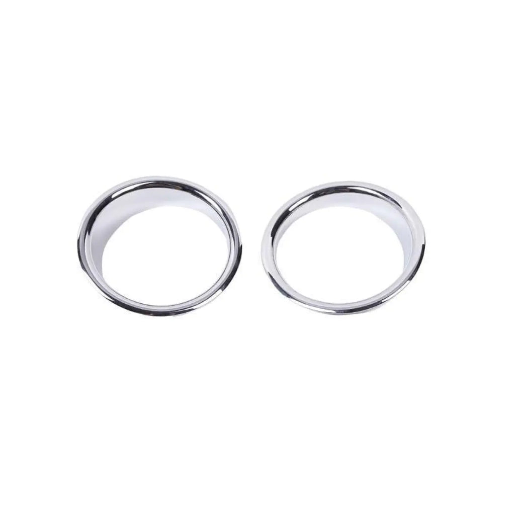 2Pcs Bright Silver Front Fog Lamp Light Molding Rings Trim Hummer H2 2003-2009