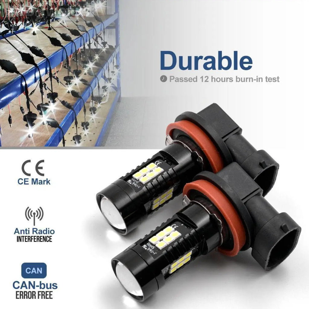 2Pcs Canbus Led Fog Lamp Bulbs Headlight Fiat 500X 14- 500L 12-19 Bravo Ii