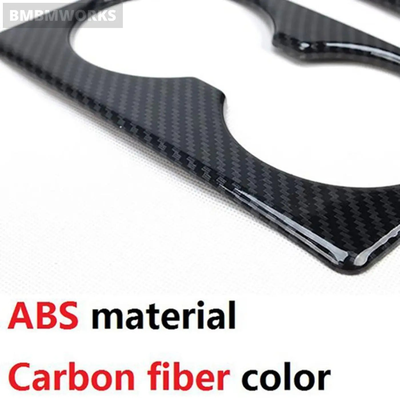 2Pcs Carbon Fiber Gear Shift Panel Cover Trim Mitsubishi Pajero 2007-2019