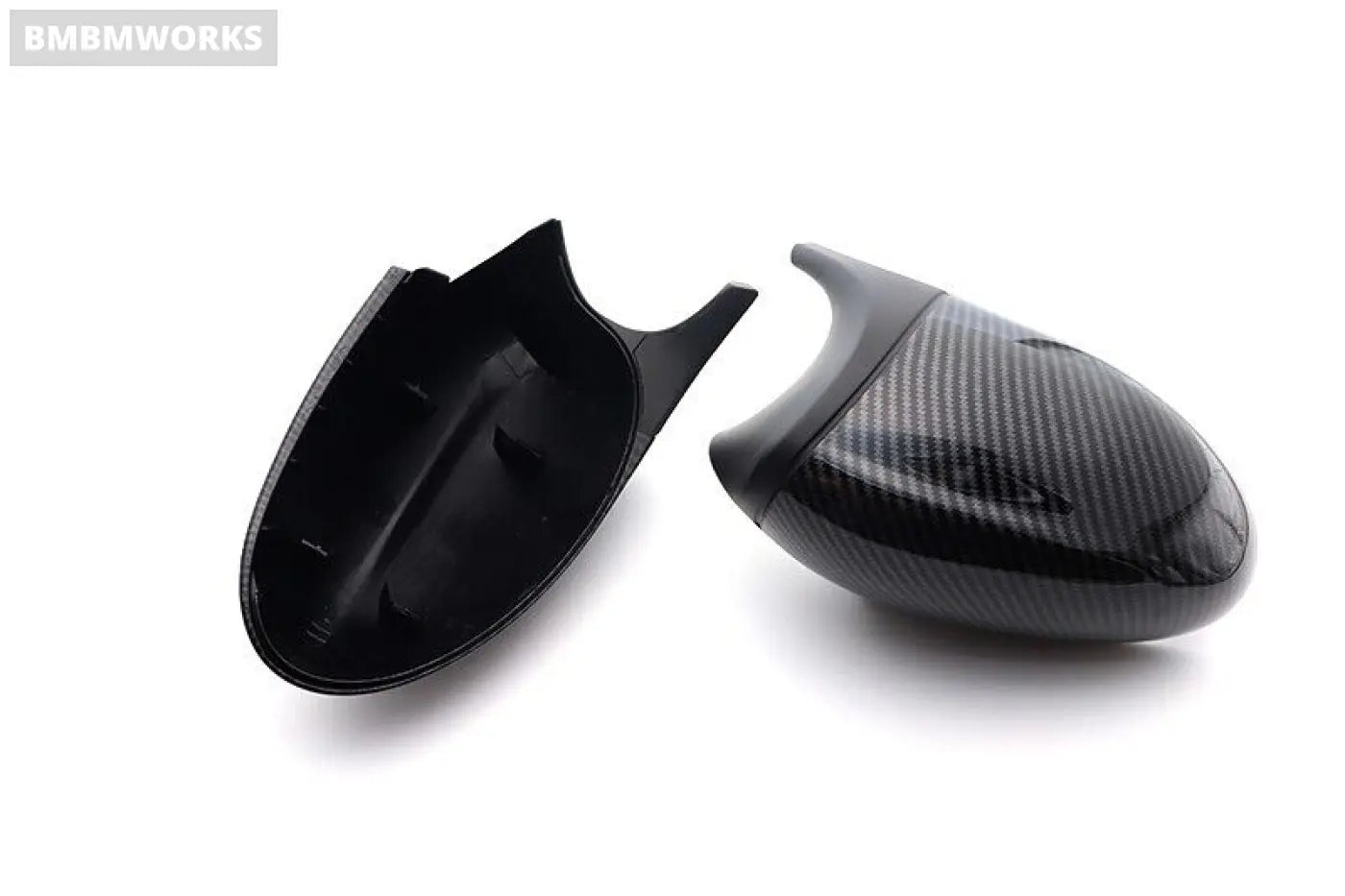 2Pcs Carbon Fiber Look Side Mirror Cover Cap Bmw E90 E91 E92 E93 E81 E87 E82 E88