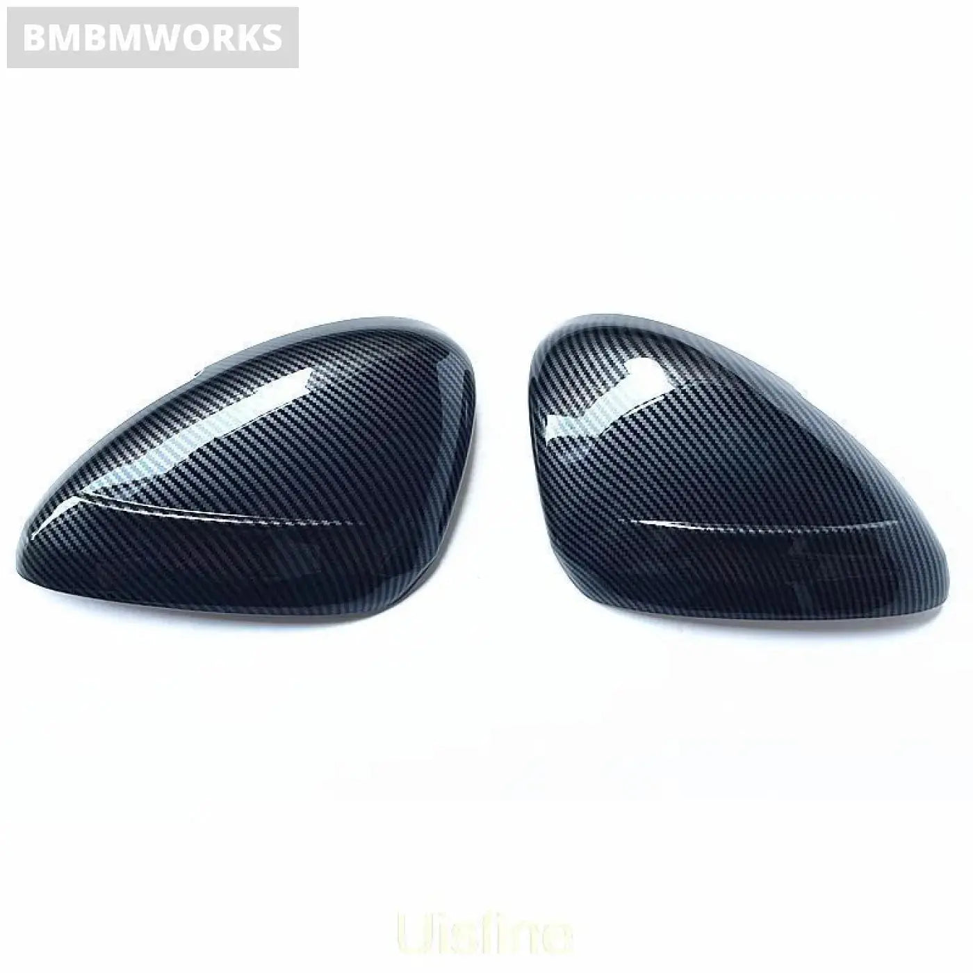 2Pcs Carbon Fiber Rear View Mirror Cover Citroen Ds5 2011-2017