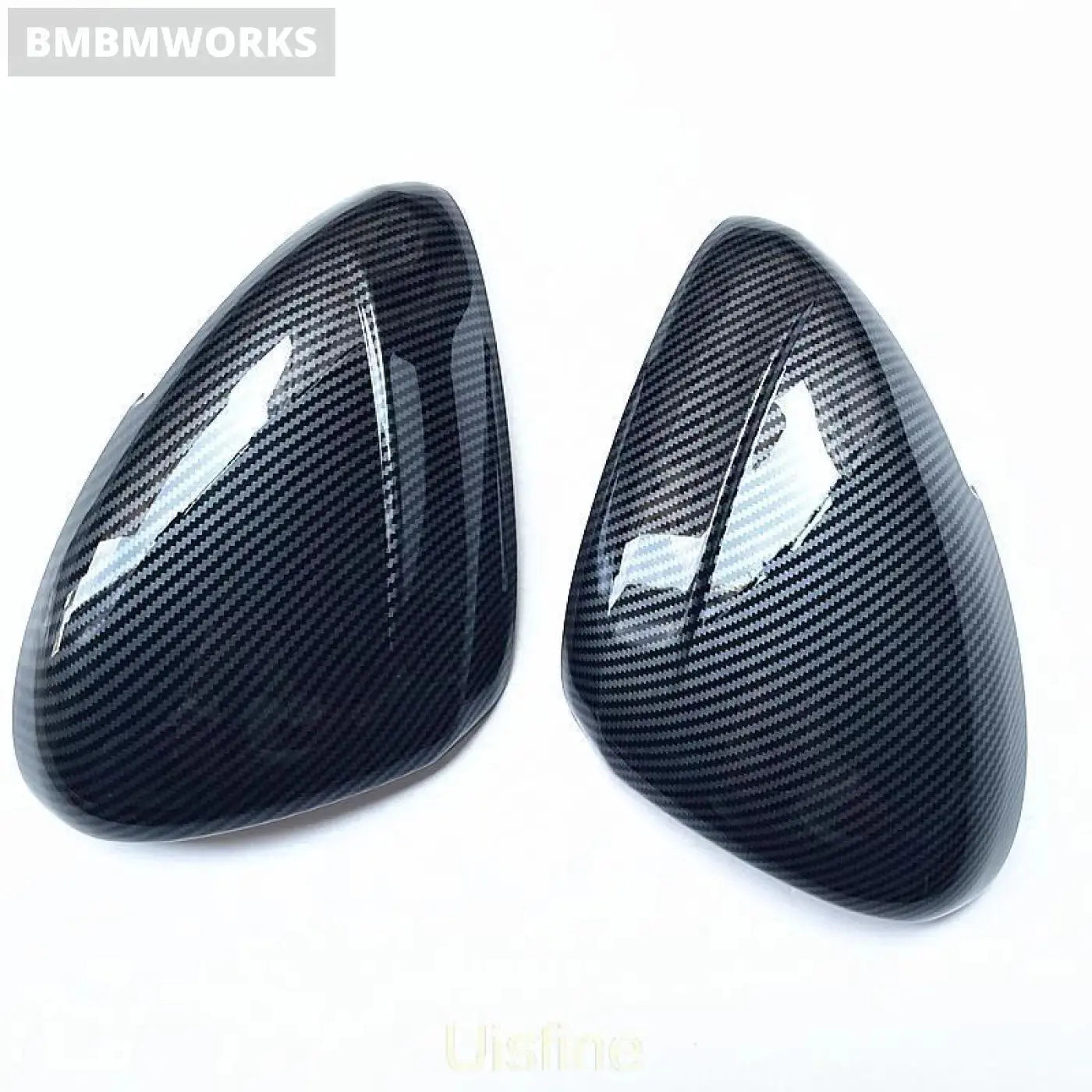 2Pcs Carbon Fiber Rear View Mirror Cover Citroen Ds5 2011-2017
