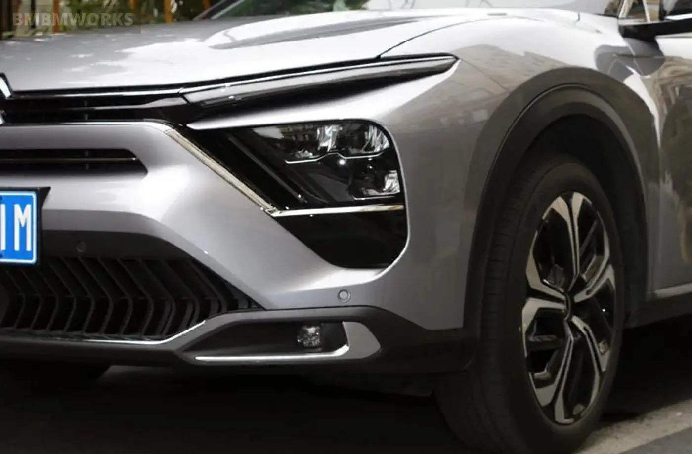 2Pcs Center Grill Fog Light Lamp Trim Decor Strip Citroen C5X 2021-2023