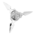 2Pcs Chrome Black Skull Spun Blade Axle Caps Cover Harley Sportster Dyna Softail