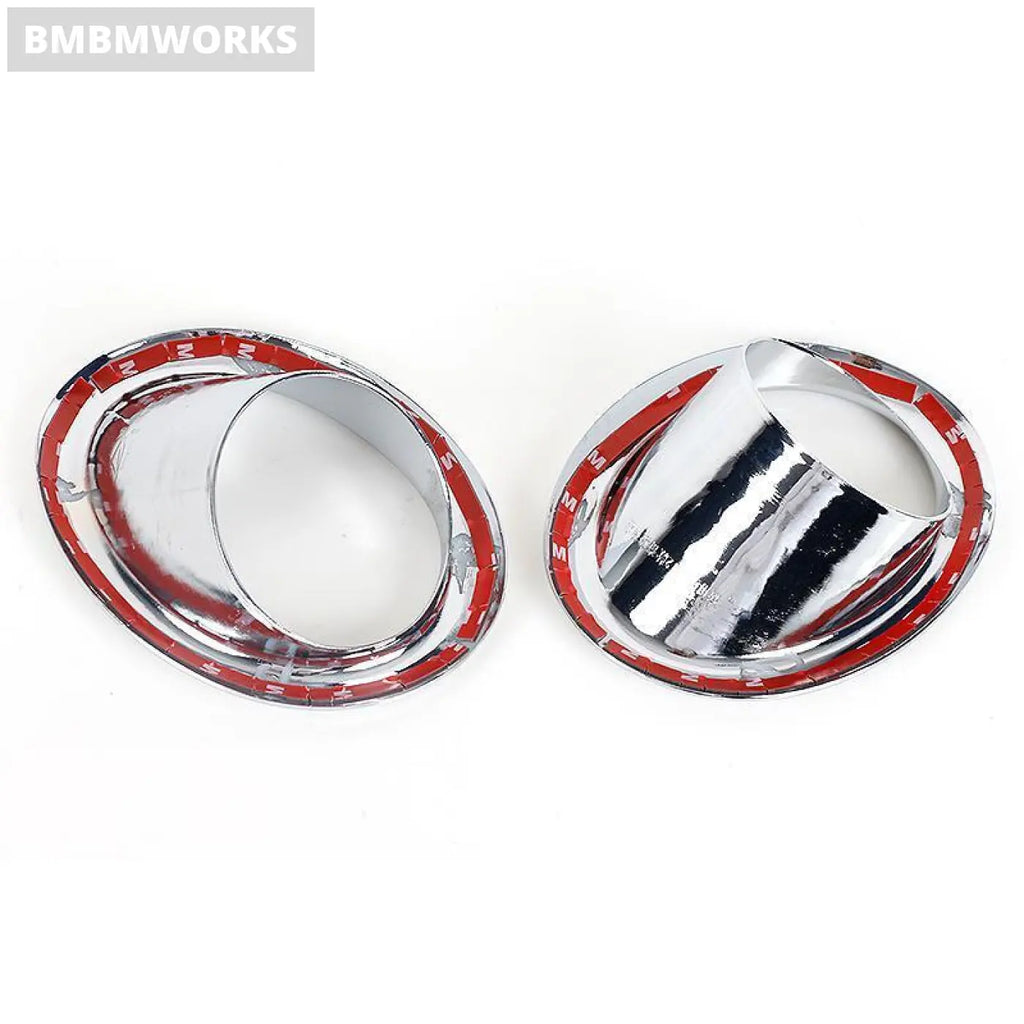 2Pcs Chrome Front Fog Light Lamp Cover Trim For Nissan X-Trail Xtrail T31 2011