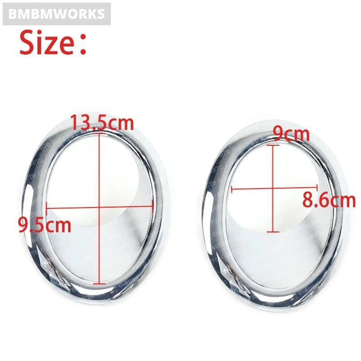2Pcs Chrome Front Fog Light Lamp Cover Trim For Nissan X-Trail Xtrail T31 2011