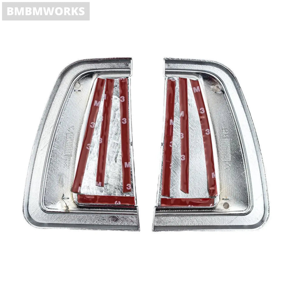 2Pcs Chrome Silver Black Side Light Cover Toyota Hilux Revo 2015-2021 Sr5 M70 M8