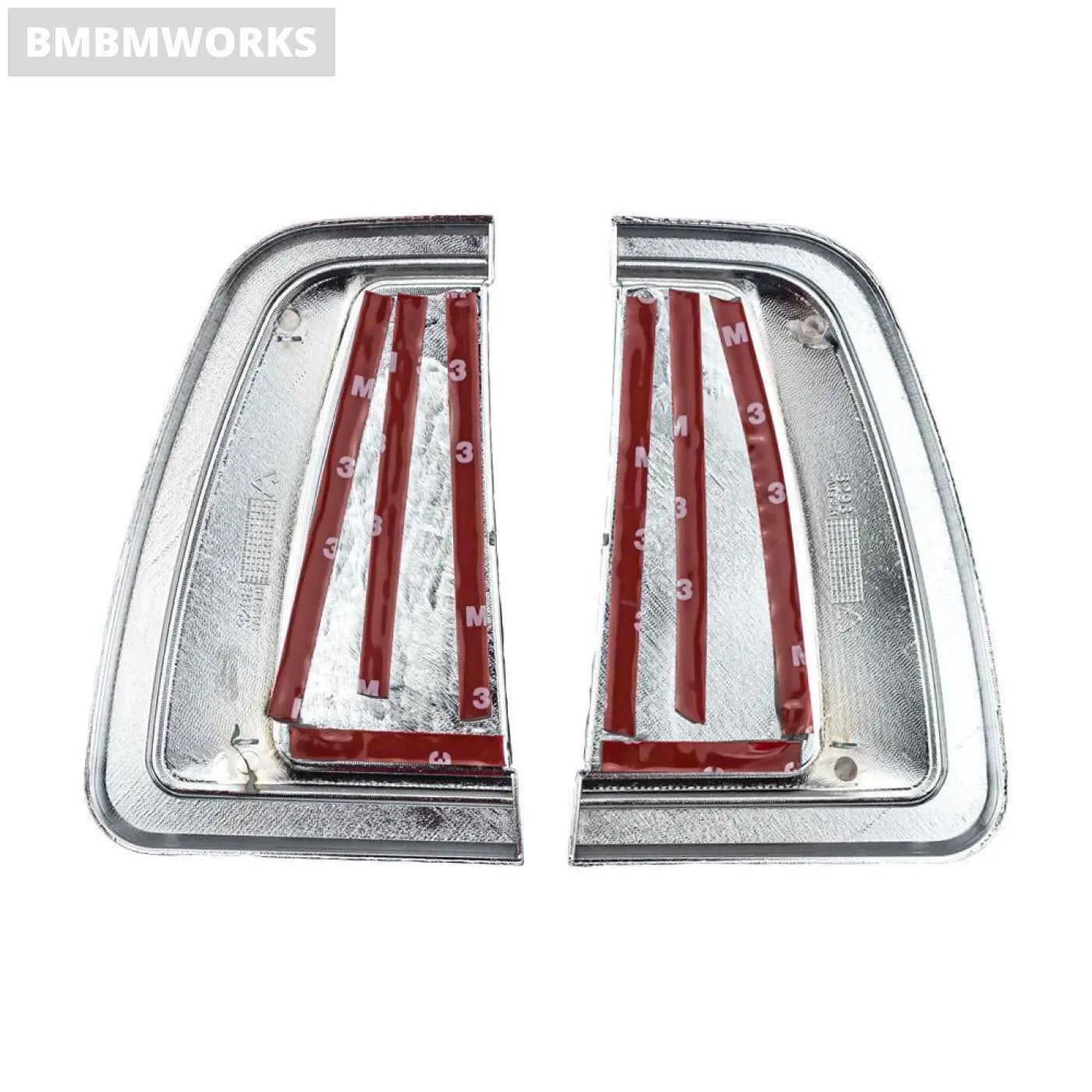 2Pcs Chrome Silver Black Side Light Cover Toyota Hilux Revo 2015-2021 Sr5 M70 M8