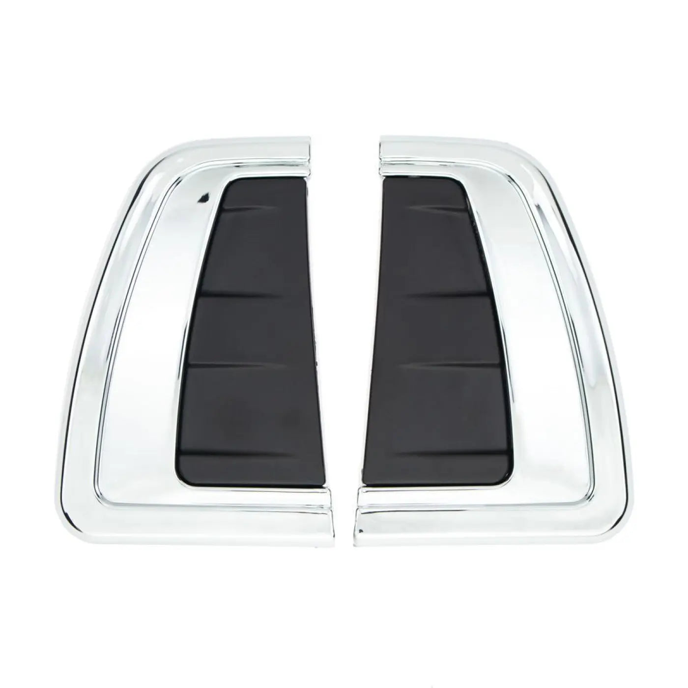 2Pcs Chrome Silver Black Side Light Cover Toyota Hilux Revo 2015-2021 Sr5 M70 M8