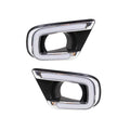 2Pcs Daytime Running Light Fog Lamp Hole Turn Signal Drl Dodge Journey Fiat