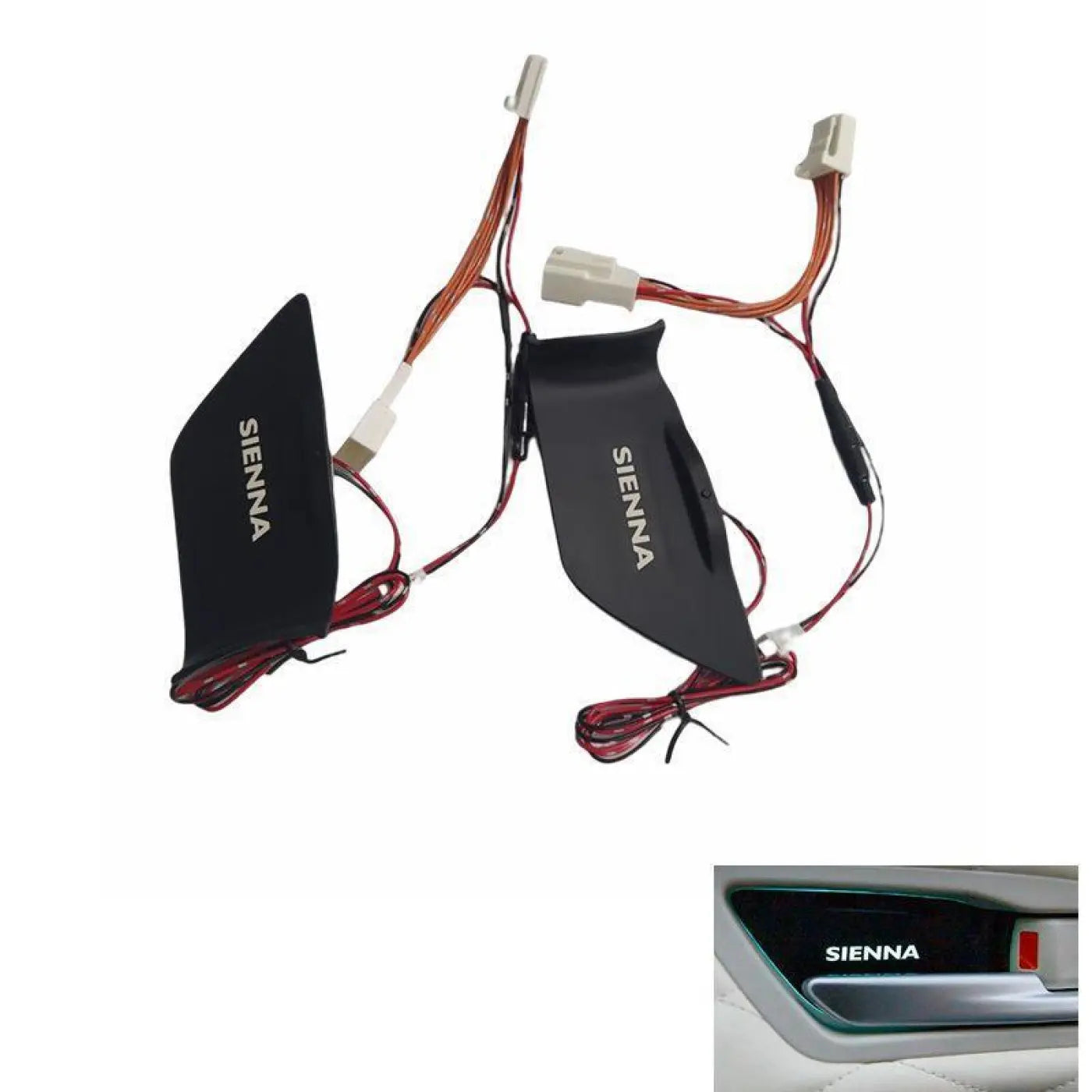 2Pcs Door Armrest Ambient Light Atmosphere Led Color Toyota Sienna 2020-23