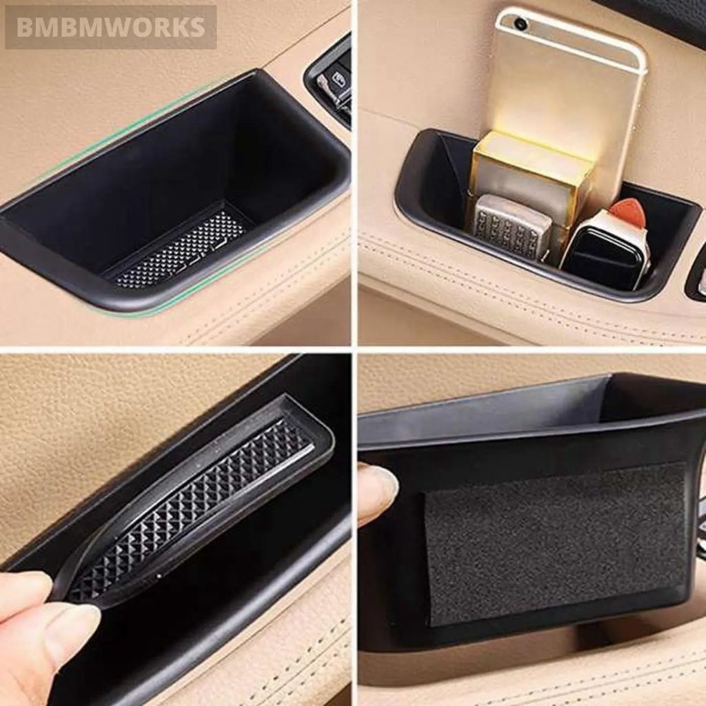 2Pcs Door Holder Armrest Storage Box Container Tray Porsche Macan 2014-2019
