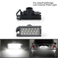 2Pcs Error Free Led License Plate Lights Dodge Viper Fiat 500 Jeep Grandcherokee