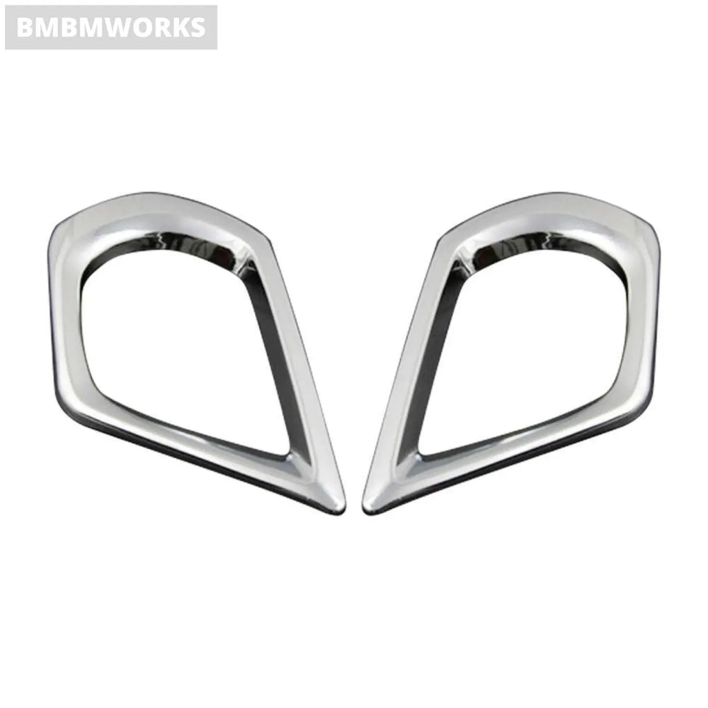 2Pcs Eyebrow Front Fog Light Lamp Cover Trim Subaru Forester 2013 2014 2015