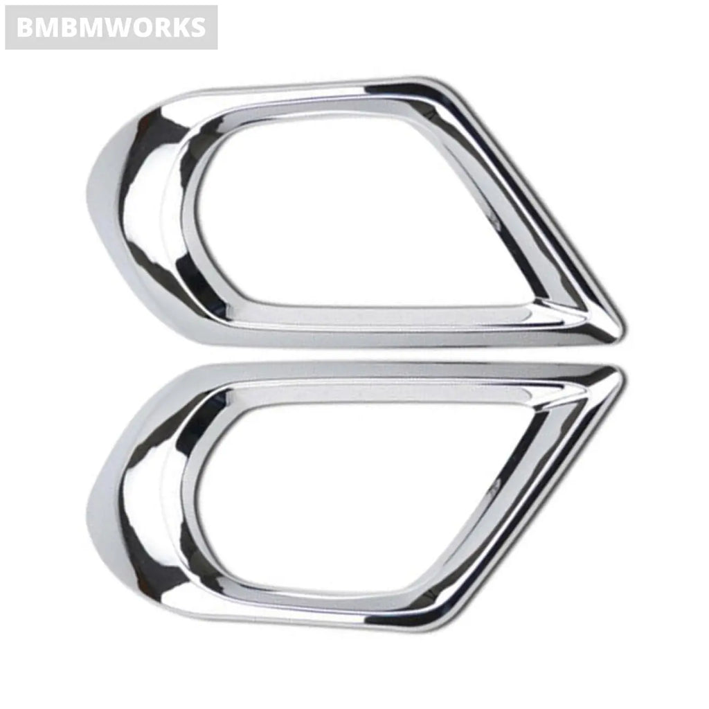 2Pcs Eyebrow Front Fog Light Lamp Cover Trim Subaru Forester 2013 2014 2015