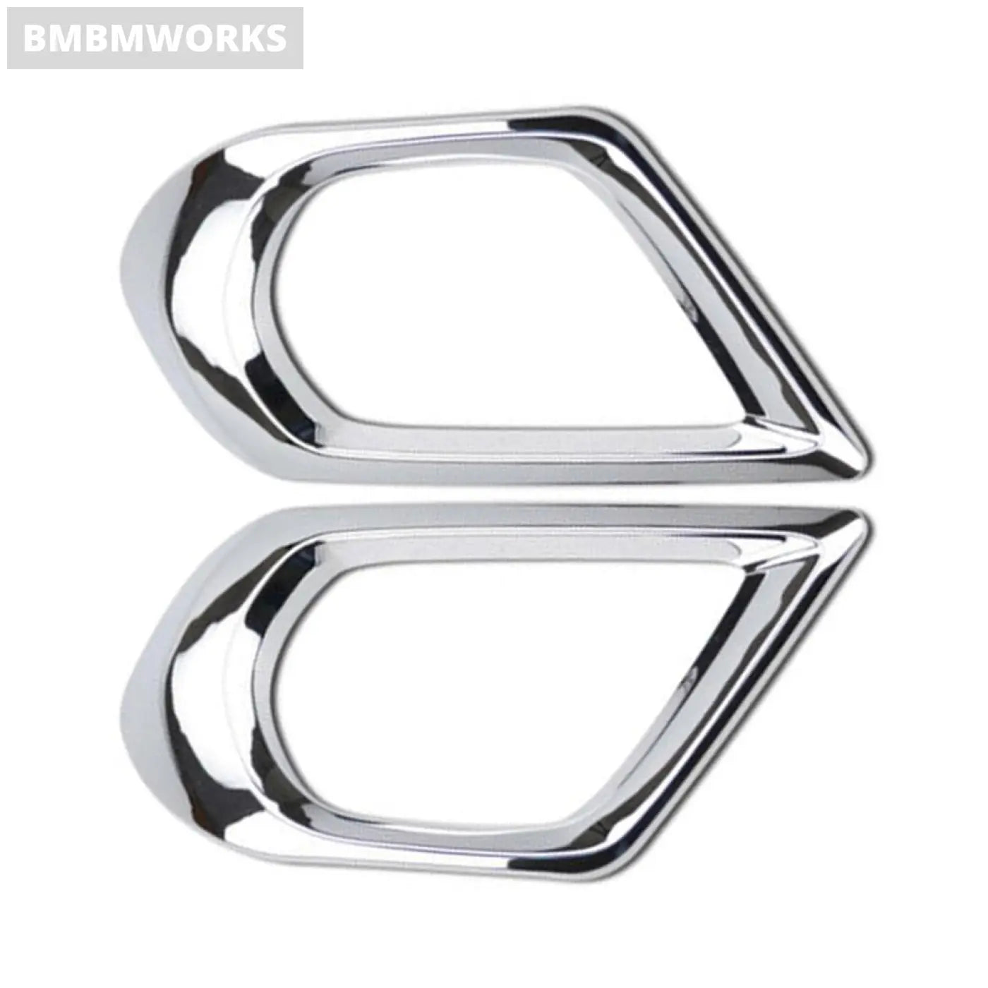 2Pcs Eyebrow Front Fog Light Lamp Cover Trim Subaru Forester 2013 2014 2015