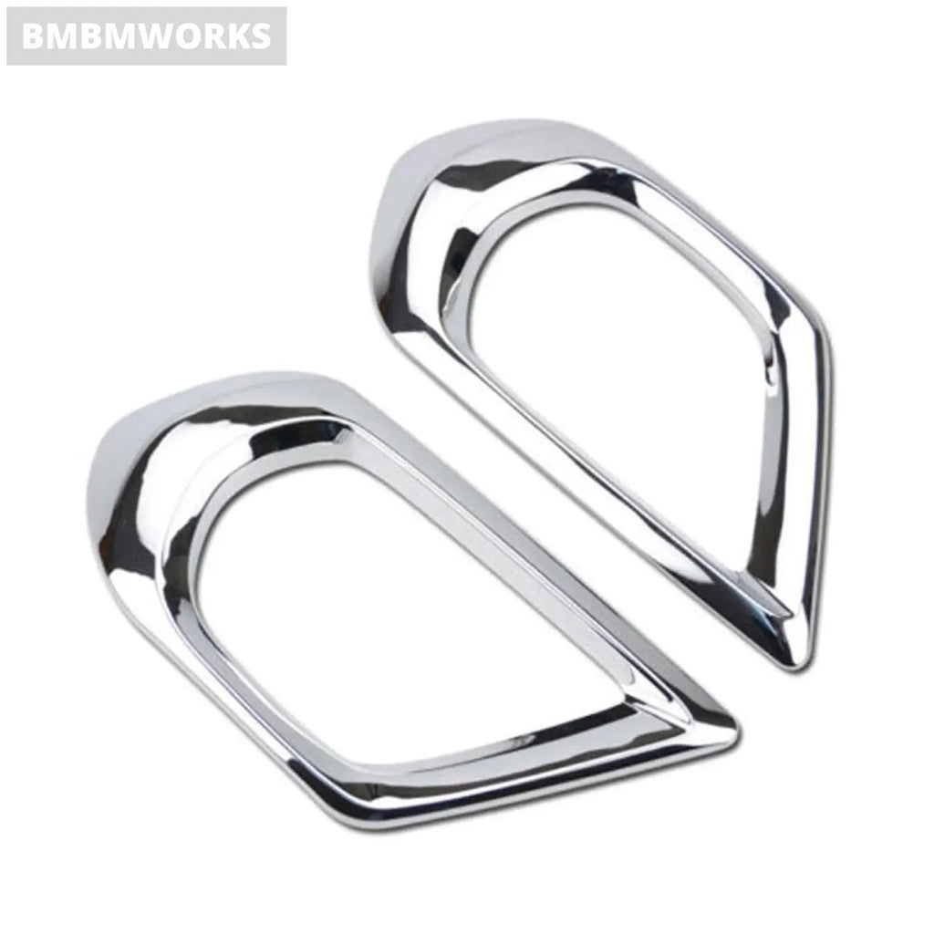 2Pcs Eyebrow Front Fog Light Lamp Cover Trim Subaru Forester 2013 2014 2015