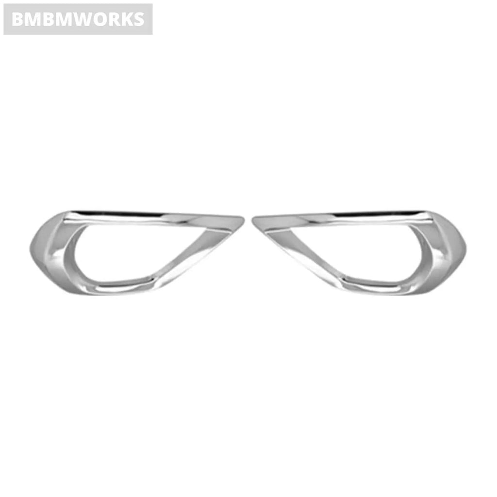 2Pcs Eyebrow Front Fog Light Lamp Cover Trim Subaru Forester 2013 2014 2015