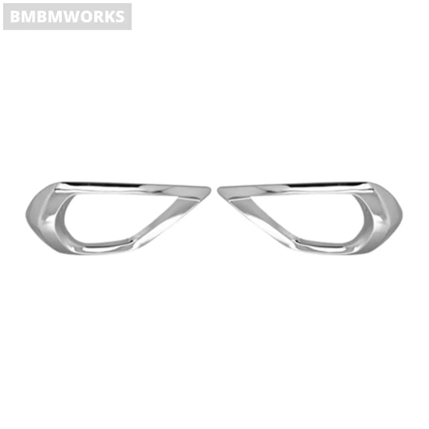 2Pcs Eyebrow Front Fog Light Lamp Cover Trim Subaru Forester 2013 2014 2015