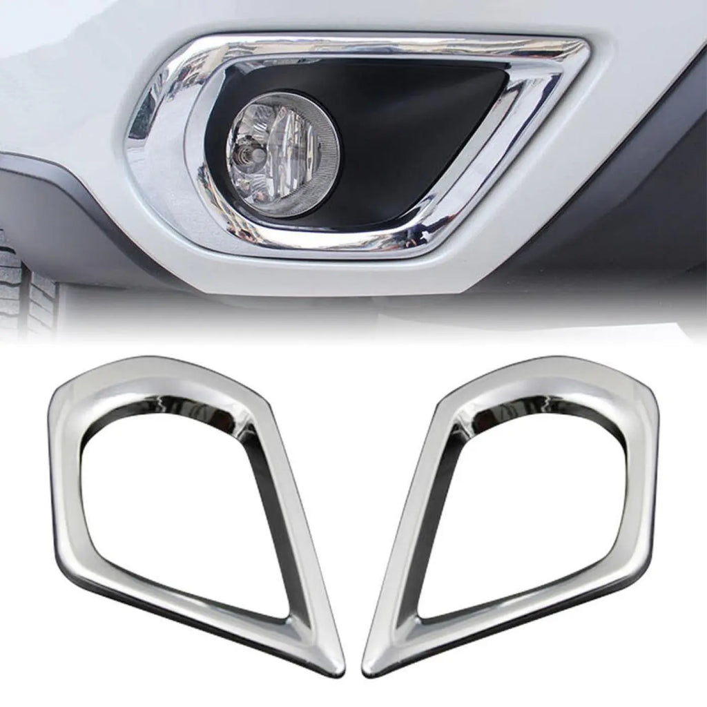 2Pcs Eyebrow Front Fog Light Lamp Cover Trim Subaru Forester 2013 2014 2015