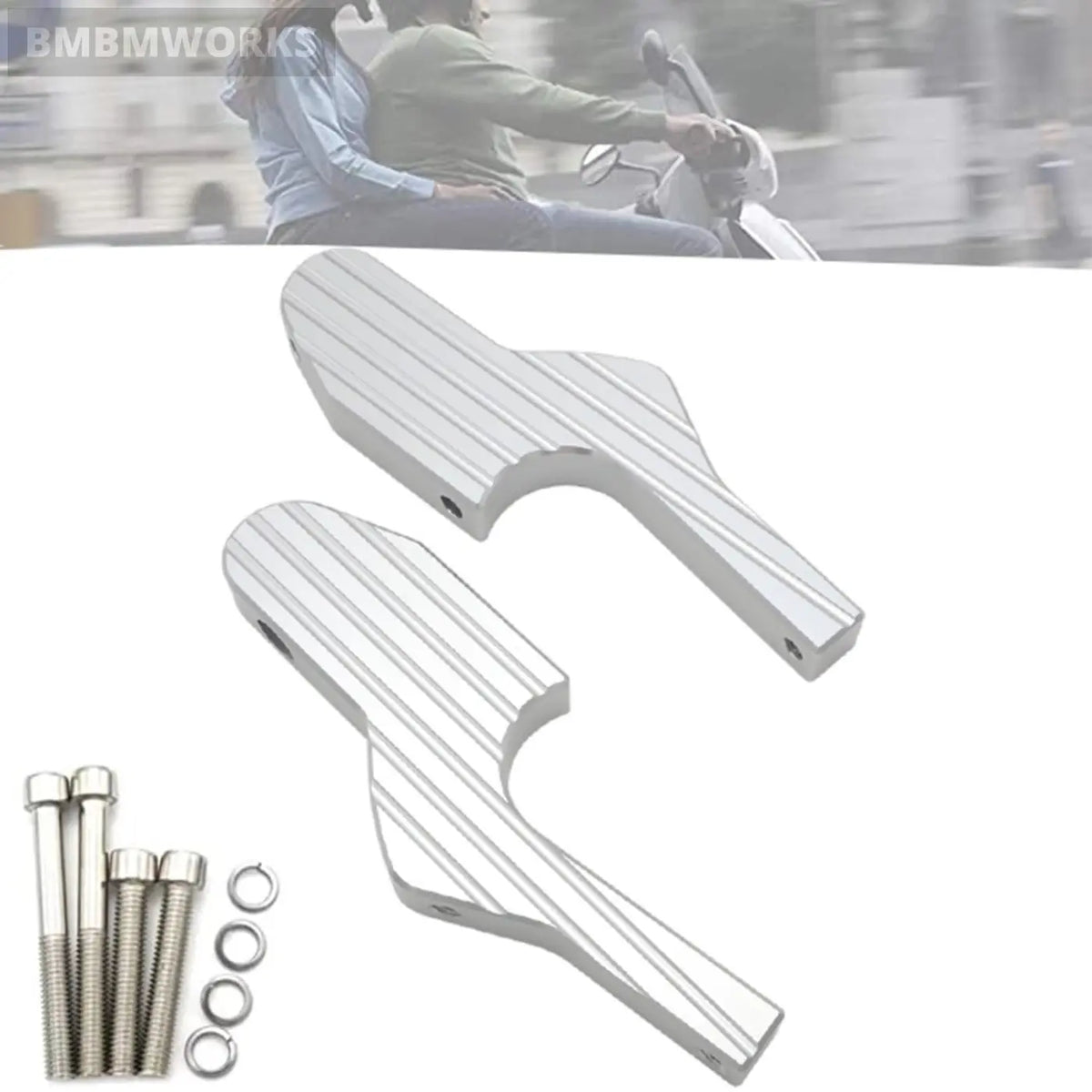2Pcs Foot Rest Passenger Pegs Vespa Gt Gts Gtv 60 125 150 200 250 300 300Ie