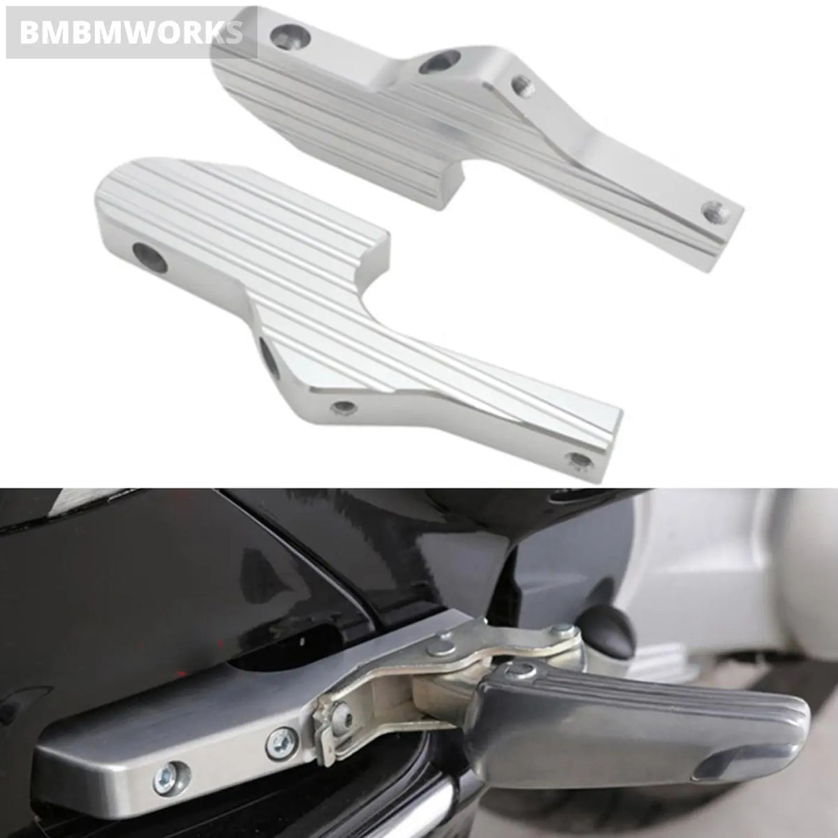 2Pcs Foot Rest Passenger Pegs Vespa Gt Gts Gtv 60 125 150 200 250 300 300Ie