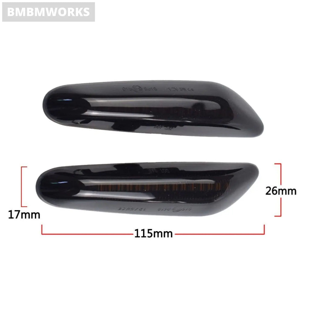 2Pcs For Bmw Led Dynamic Side Turn Signal Light E90 E91 E92 E93 E60 E87 E82 E46