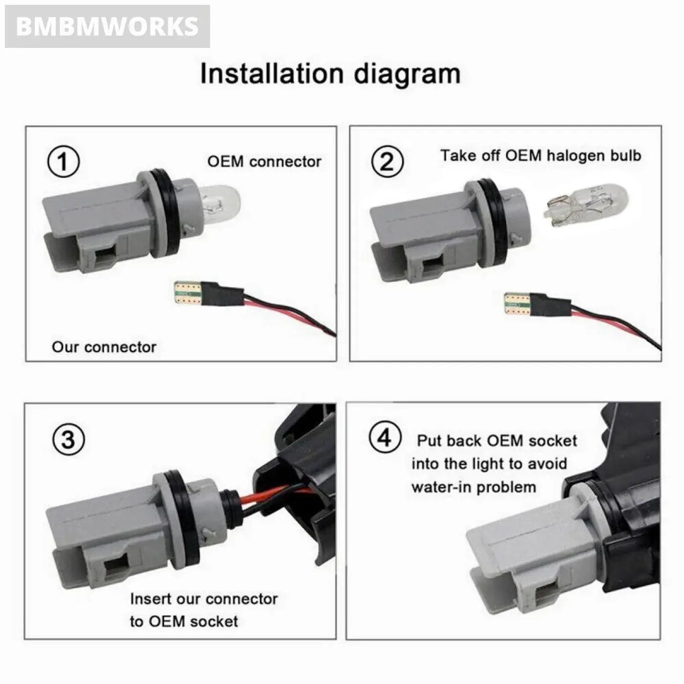 2Pcs For Bmw Led Dynamic Side Turn Signal Light E90 E91 E92 E93 E60 E87 E82 E46