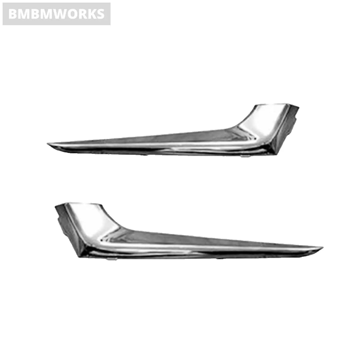 2Pcs Front Bumper Fog Light Cover Chrome Trim Stripe Chevrolet Malibu 2016-2018