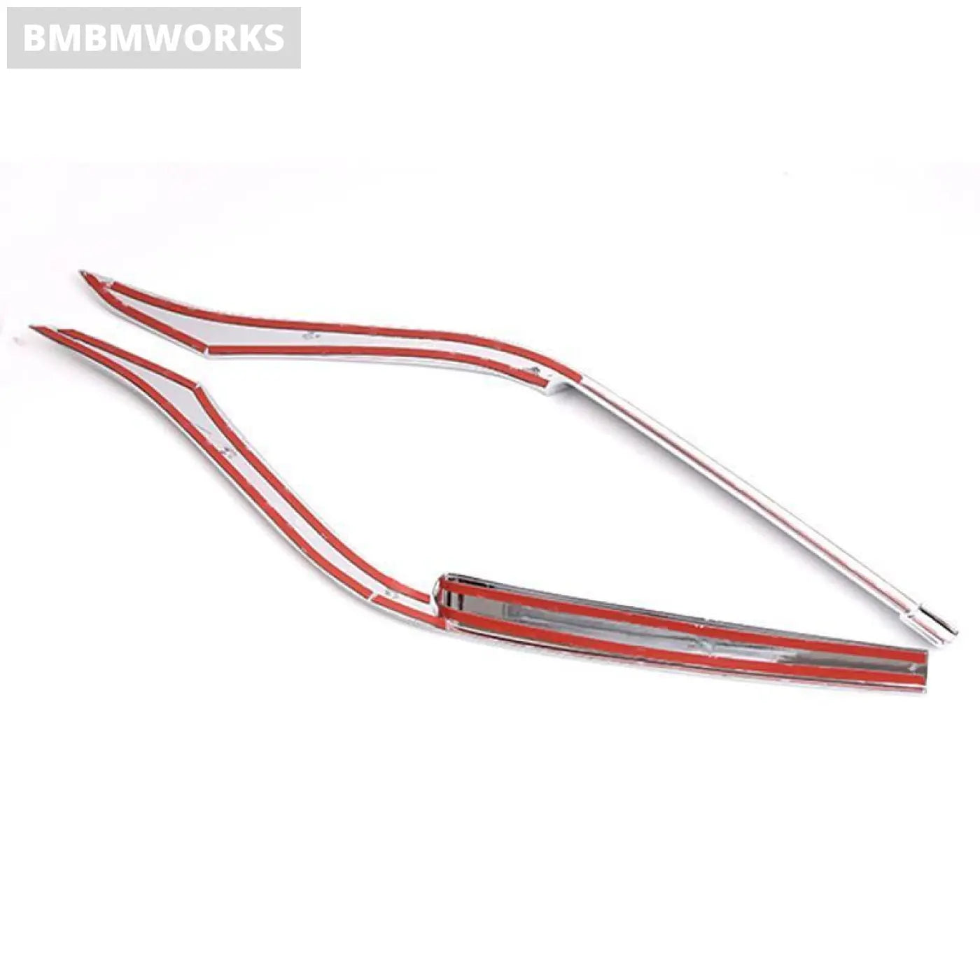 2Pcs Front Center Grille Grill Strip Cover Molding Trim Honda Crv Cr-V 2012-2014