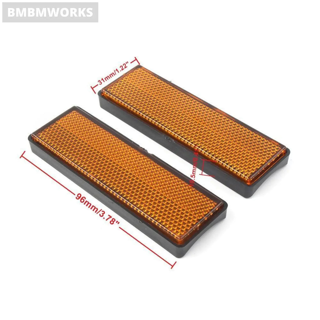 2Pcs Front Fork Leg Reflector Universal Ducati Motorbikes Atv Dirt Bikes Cars