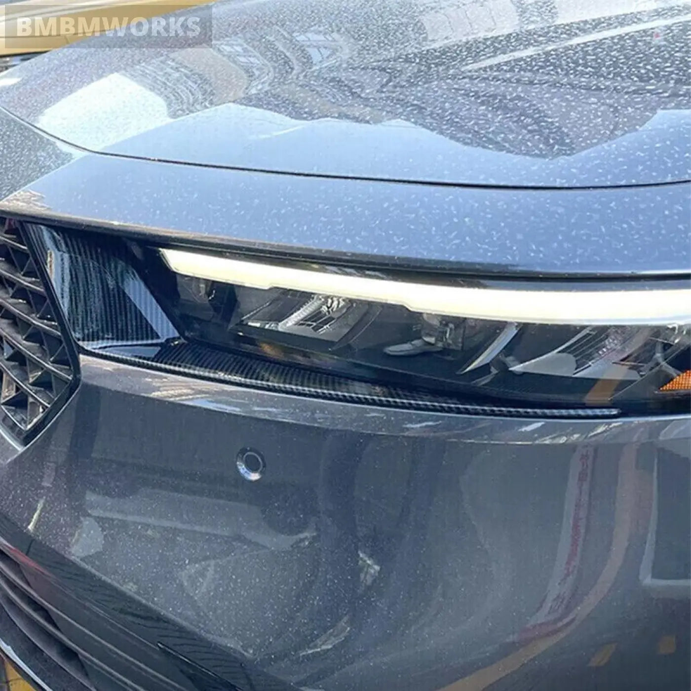 2Pcs Front Headlight Eyebrow Cover Trim Honda Accord 2023 2024 11Th Gen