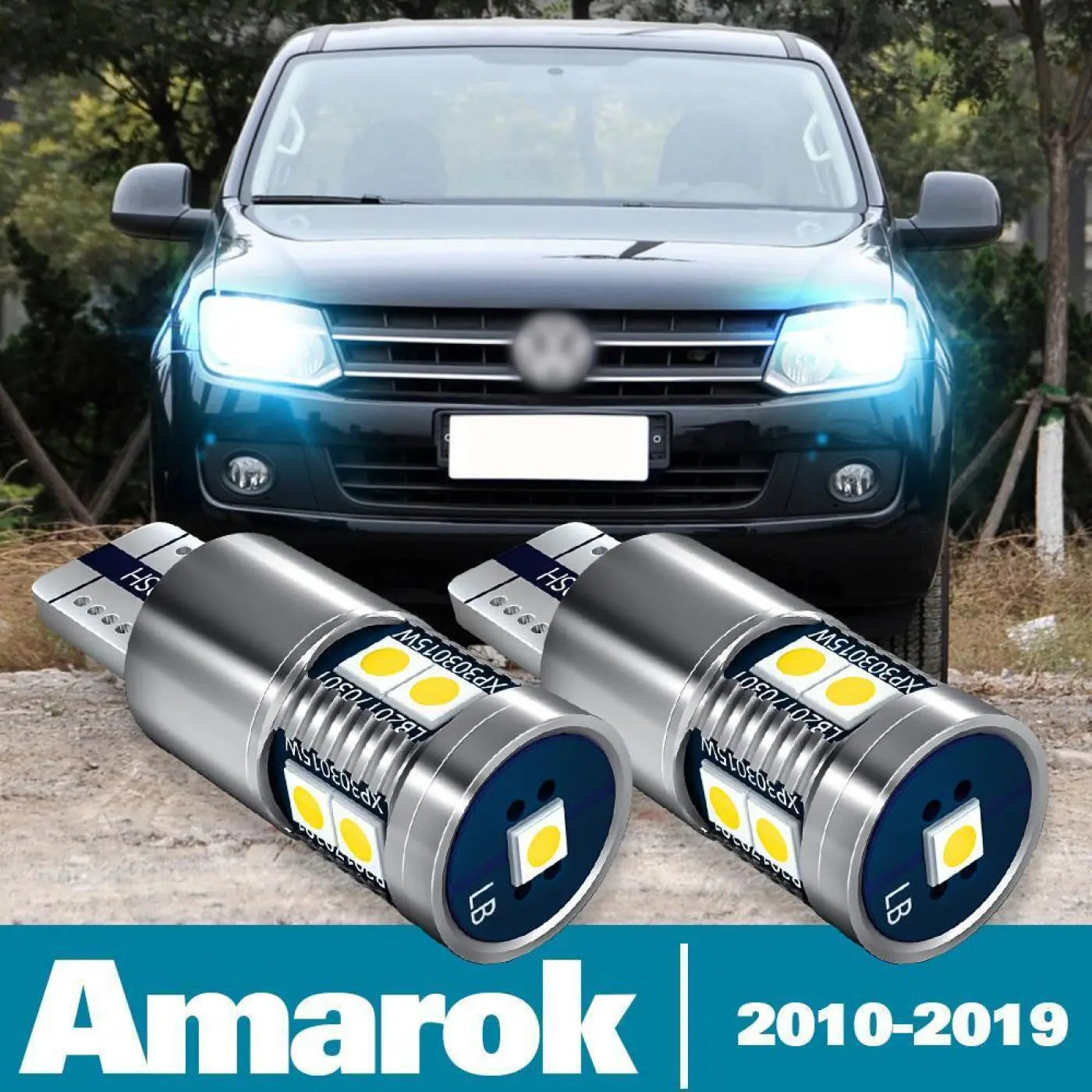 2Pcs Front Led Parking Clearance Lamp Light For Vw Volkswagen Amarok 2010 - 2019
