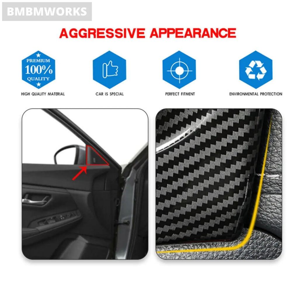 2Pcs Front Triangle A-Pillar Cover For Nissan Sentra Sylphy 2020-2022