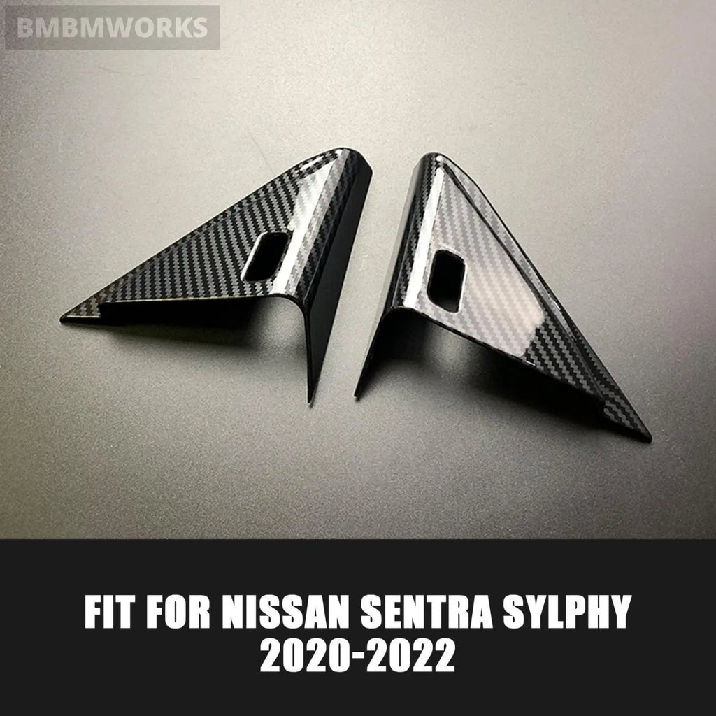 2Pcs Front Triangle A-Pillar Cover For Nissan Sentra Sylphy 2020-2022