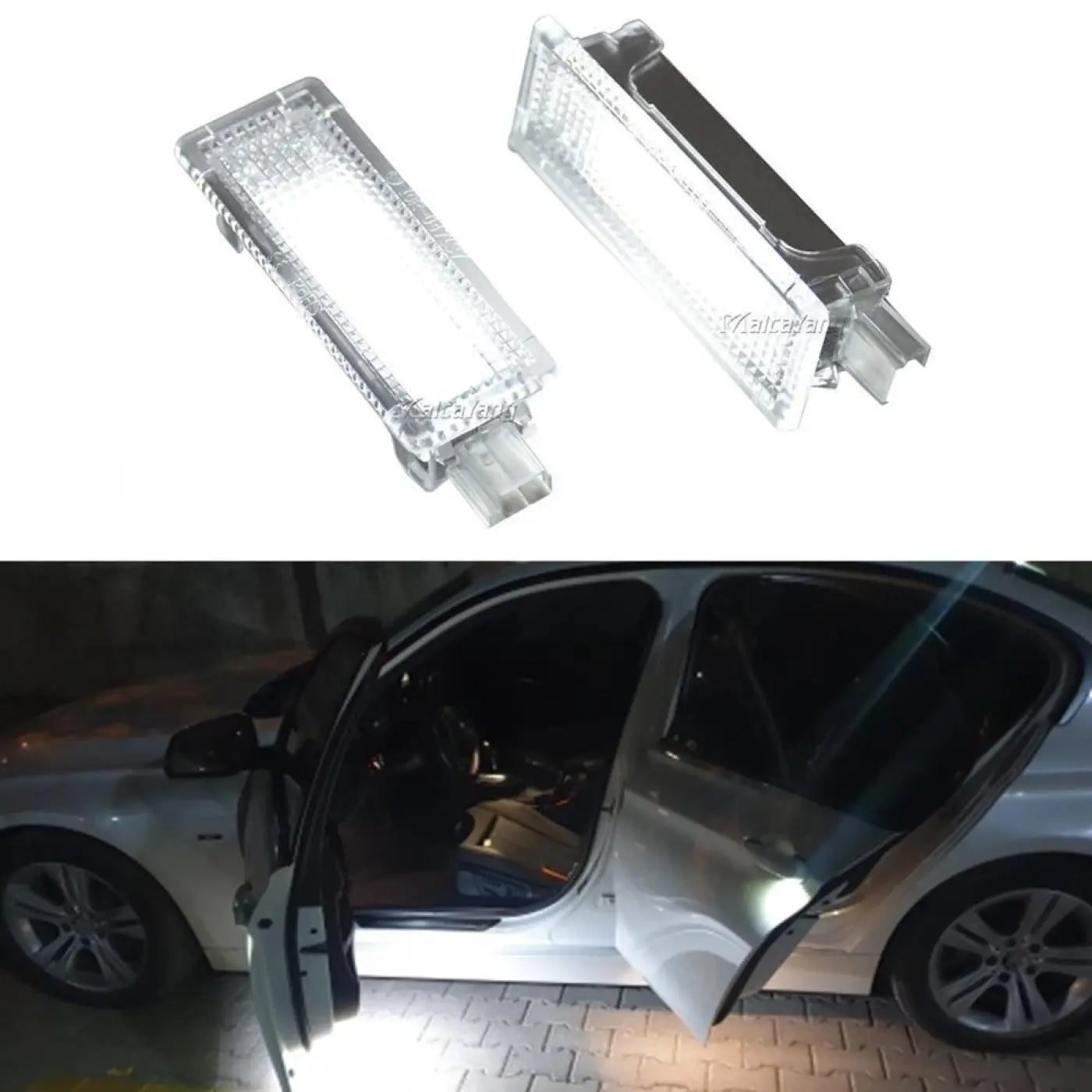 2Pcs Led Courtesy Footwell Door Light Trunk Lamps Bmw E60 E87 E70 E90 E92 E61