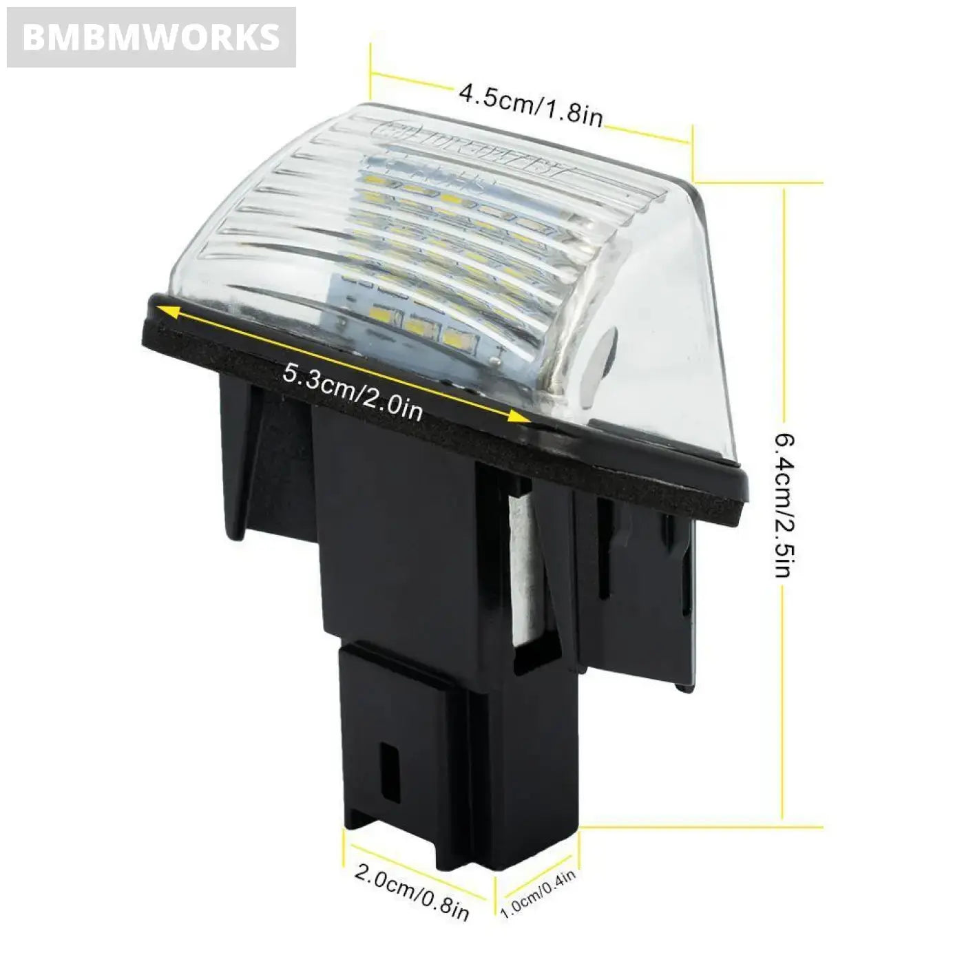 2Pcs Led License Number Plate Light Lamp Citroen C3 C4 C5 Berlingo Saxo Xsara
