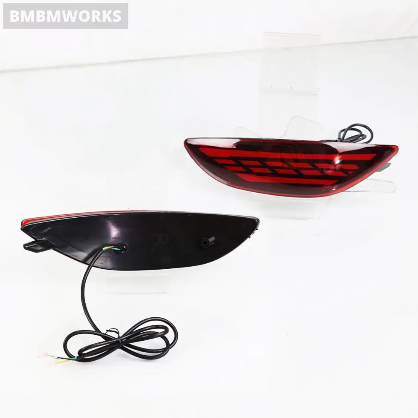 2Pcs Led Rear Bumper Light Hyundai Accent Verna Brio Solaris 2008-2015