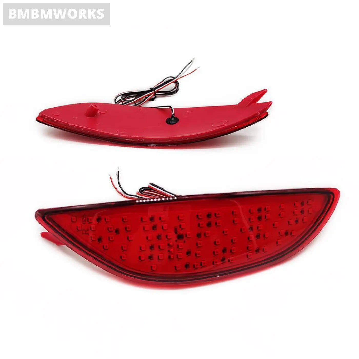 2Pcs Led Rear Bumper Light Hyundai Accent Verna Brio Solaris 2008-2015