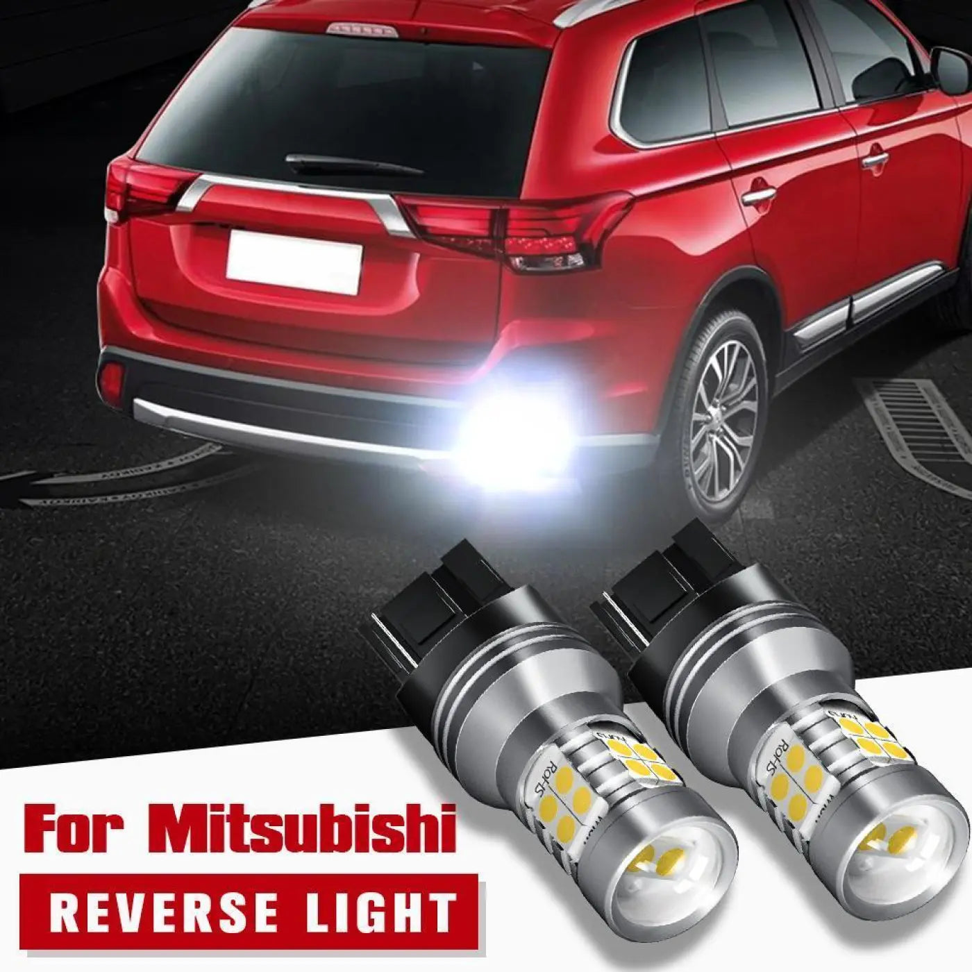 2Pcs Led Reverse Light Lamp Mitsubishi Galant Grandis Lancer Outlander Pajero