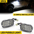 2Pcs Led Under Side Mirror Light Puddle Lamp White Cadillac Escalade