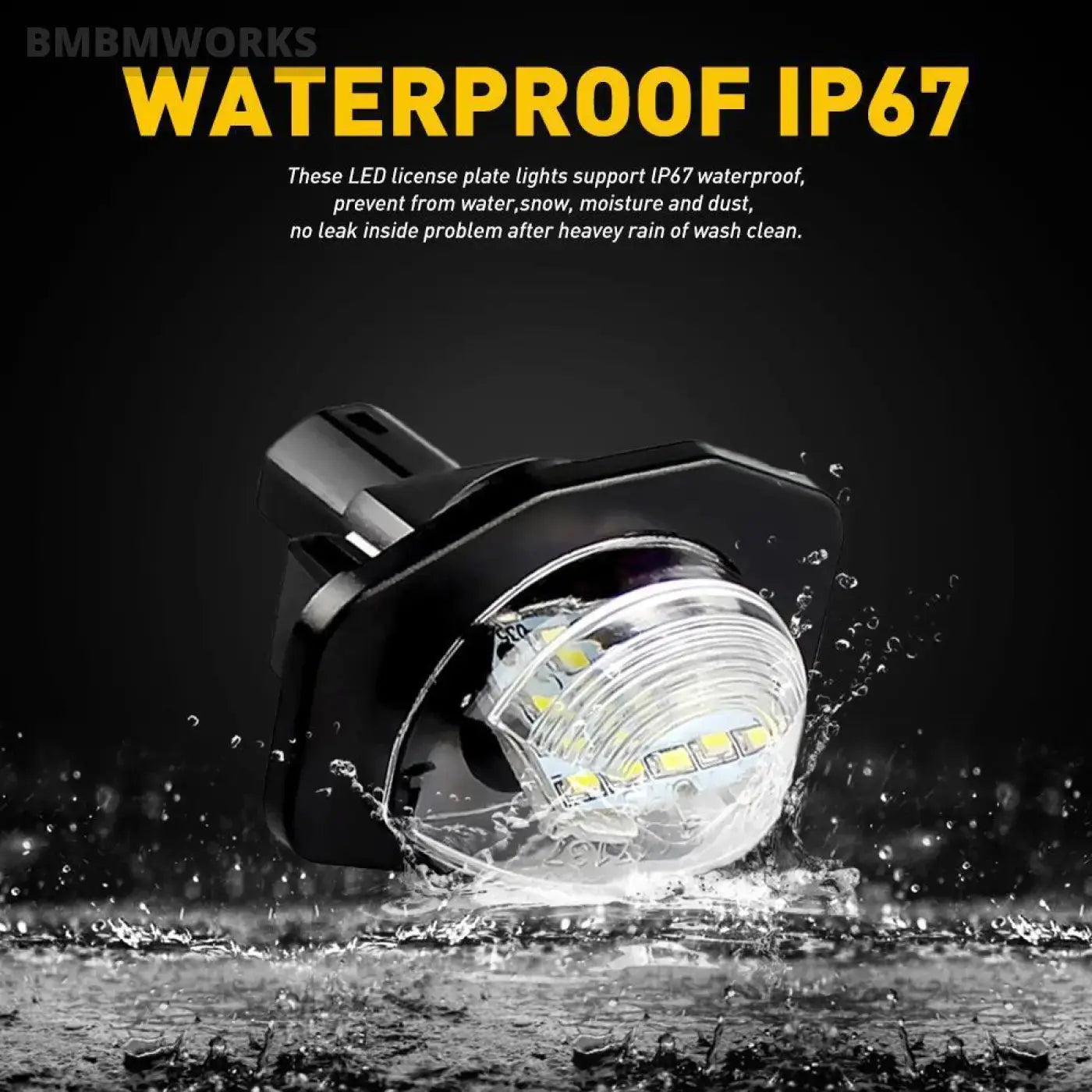 2Pcs License Plate Light Lamp Canbus Scion Xb Xd Toyota Sienna Corolla 2008-20